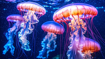 梦幻水母高清图片