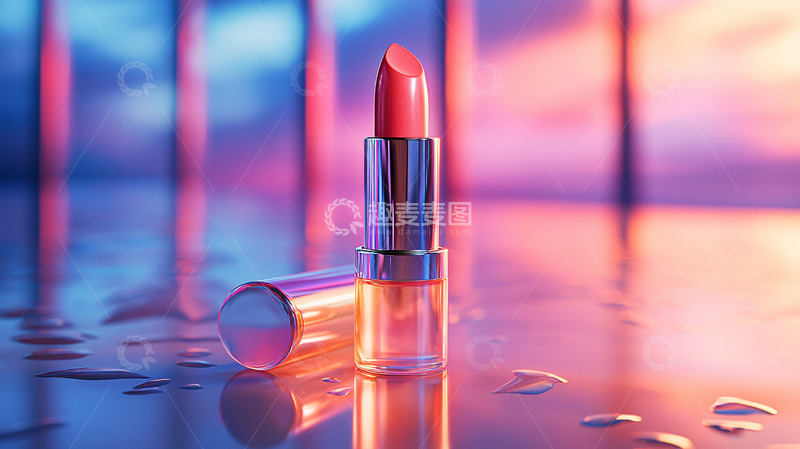 高清大图下载【趣麦麦图】口红在水面上