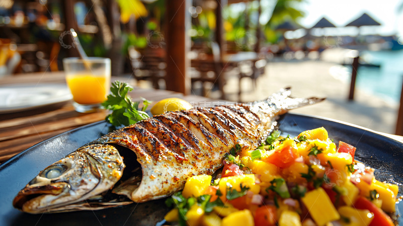 高清大图下载【趣麦麦图】烤鱼