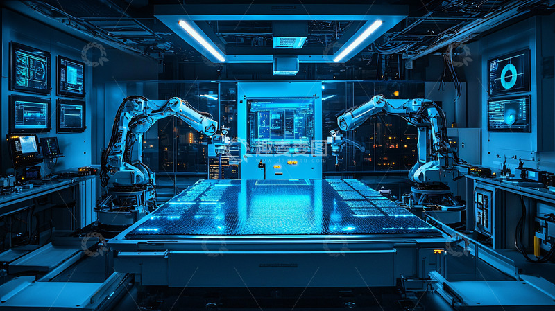 高清大图下载【趣麦麦图】未来科技感实验室