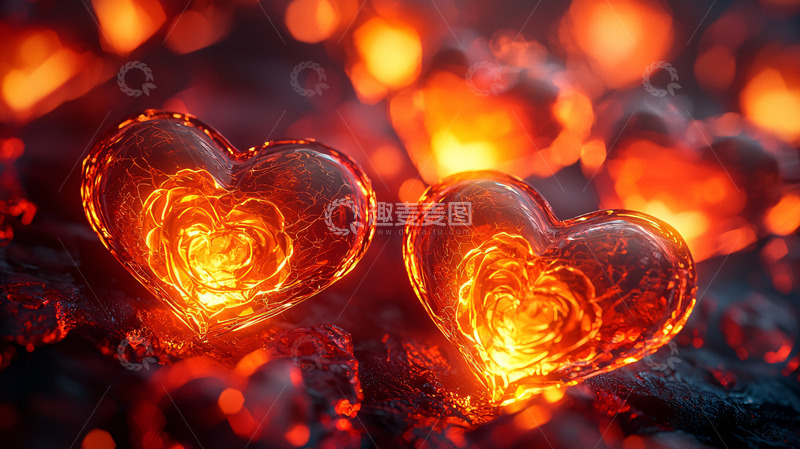 高清大图下载【趣麦麦图】火热的熔岩之心