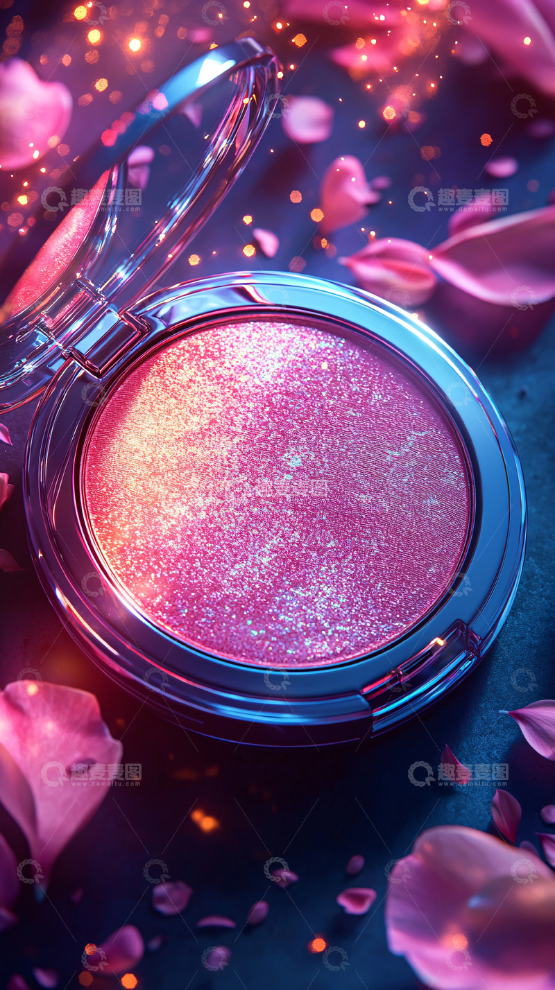 高清大图下载【趣麦麦图】粉色腮红
