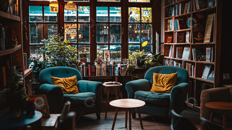 高清大图下载【趣麦麦图】书店阅读区