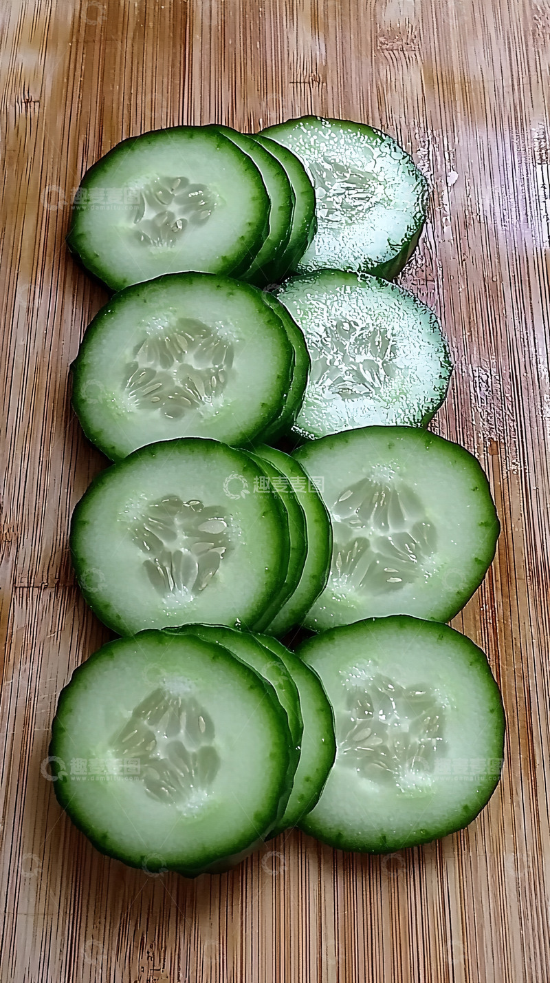 高清大图下载【趣麦麦图】黄瓜切片