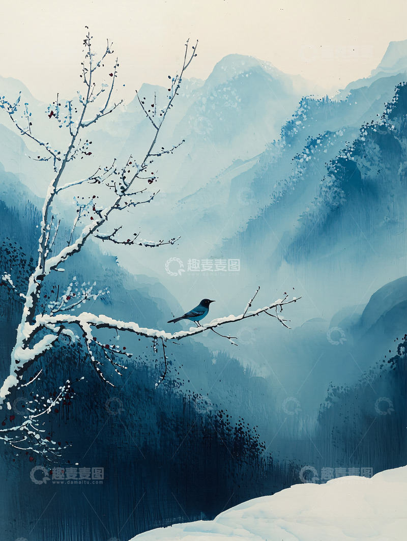 高清大图下载【趣麦麦图】水墨画