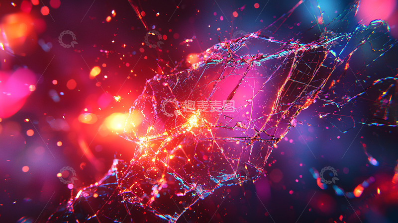 高清大图下载【趣麦麦图】破碎玻璃