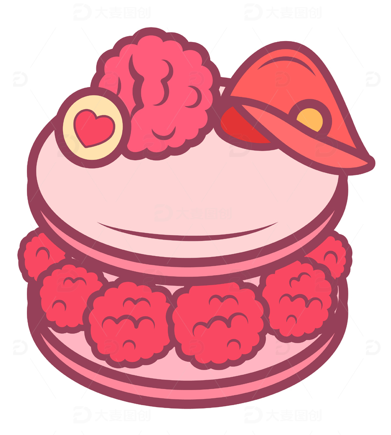 源文件下载【趣麦麦图】矢量甜品卡通潮流插画