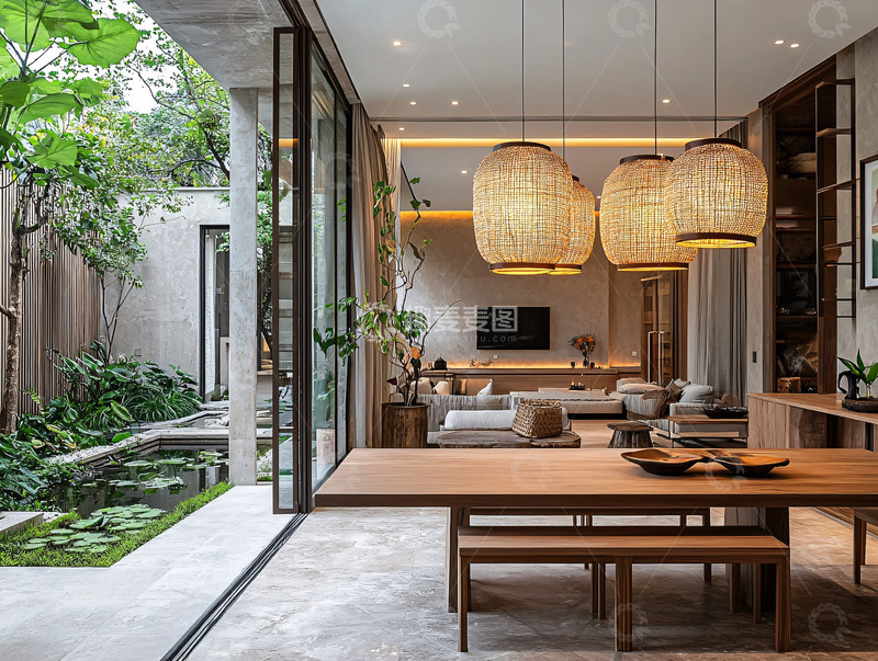 高清大图下载【趣麦麦图】现代极简庭院住宅