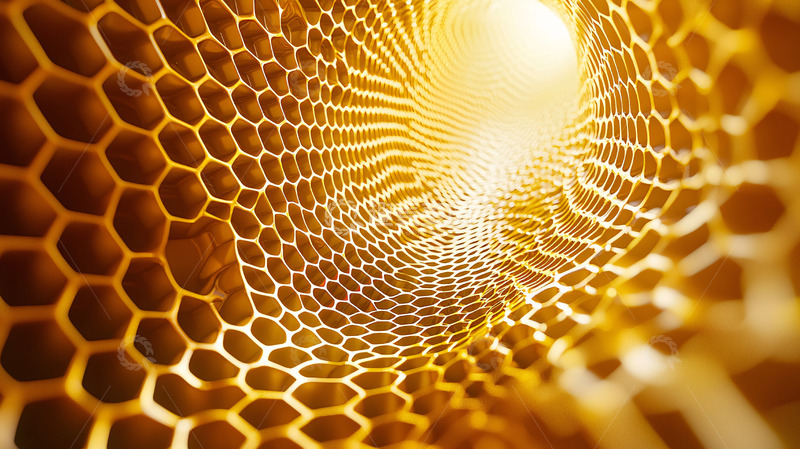 高清大图下载【趣麦麦图】蜂巢结构隧道