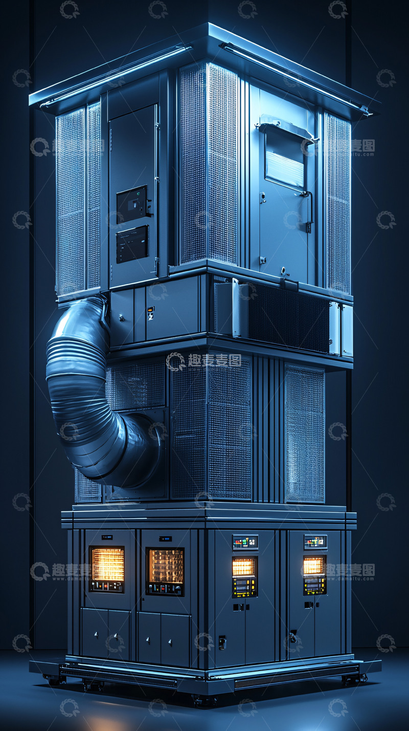 高清大图下载【趣麦麦图】科技感十足的堆叠式设备