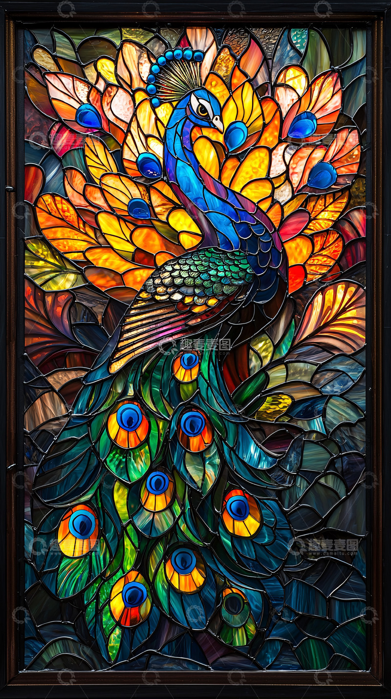 高清大图下载【趣麦麦图】彩色玻璃窗