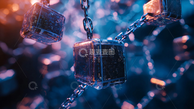高清大图下载【趣麦麦图】冰封宝箱链条悬挂