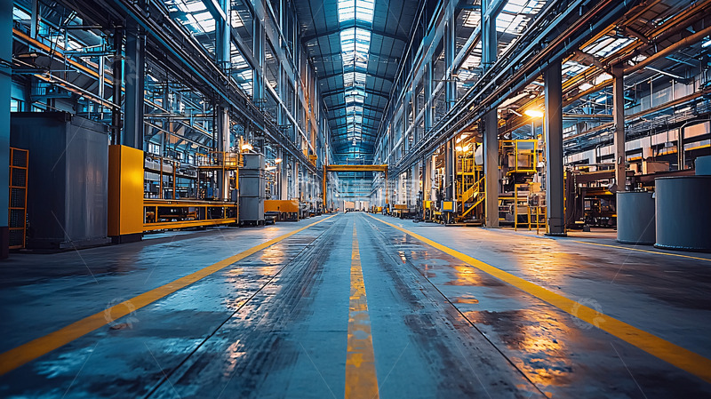 高清大图下载【趣麦麦图】大型工业厂房内部