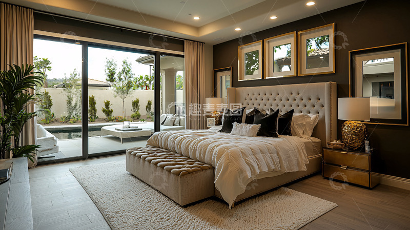 高清大图下载【趣麦麦图】现代简约卧室设计22