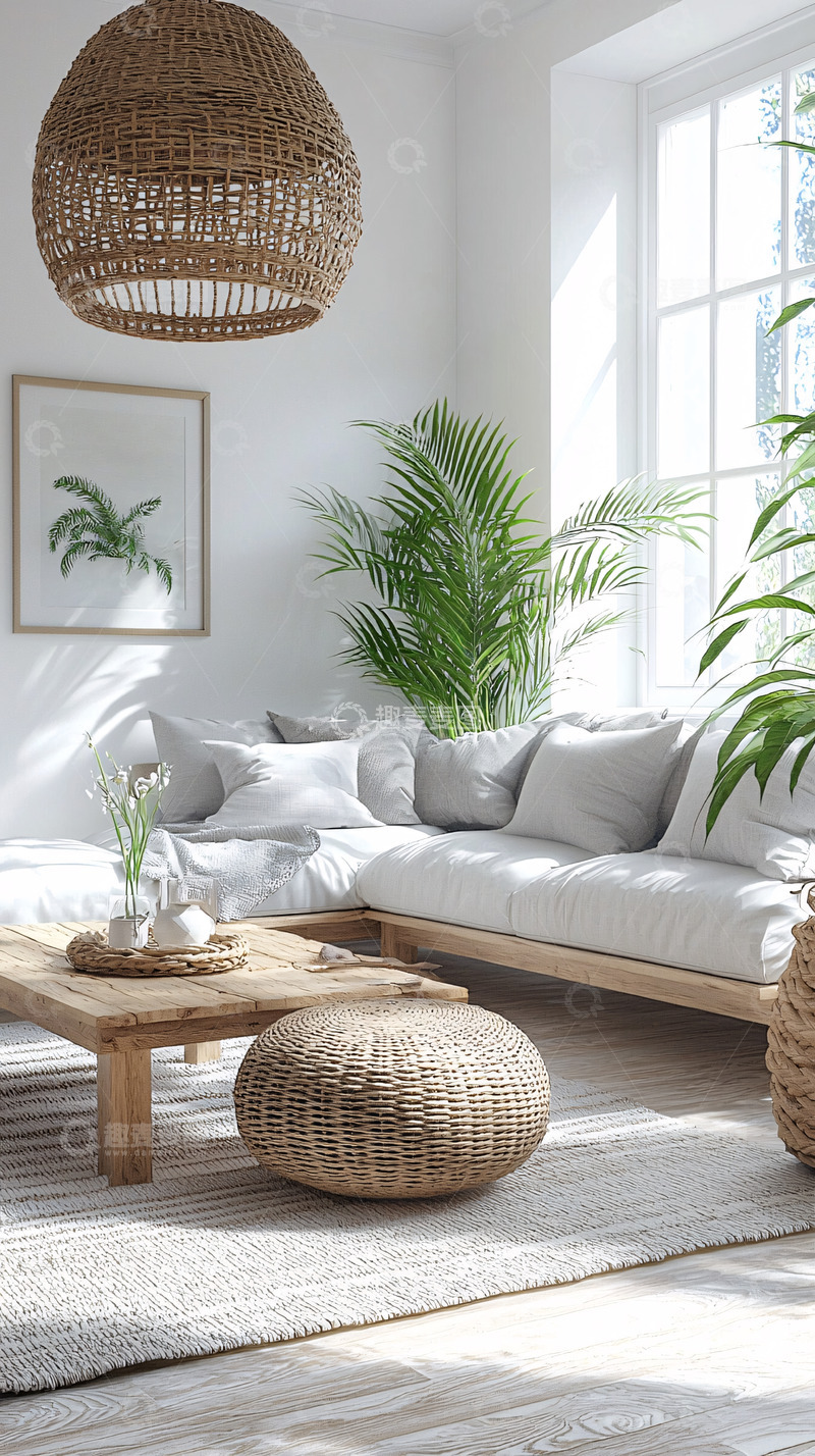 高清大图下载【趣麦麦图】明亮简约的客厅