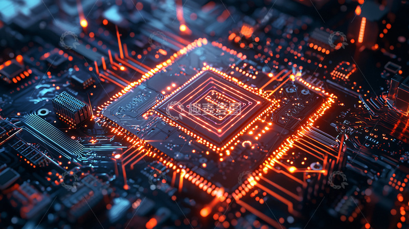 高清大图下载【趣麦麦图】高清电路板特写