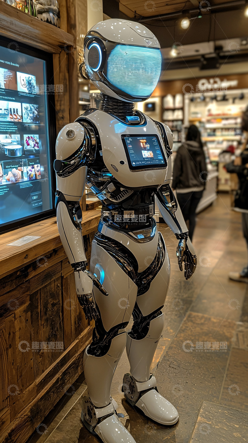 高清大图下载【趣麦麦图】未来感机器人