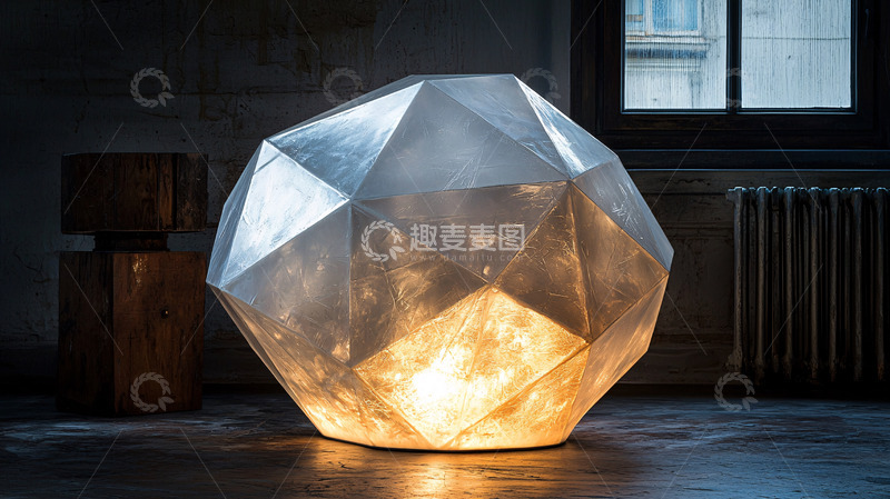高清大图下载【趣麦麦图】透明几何灯