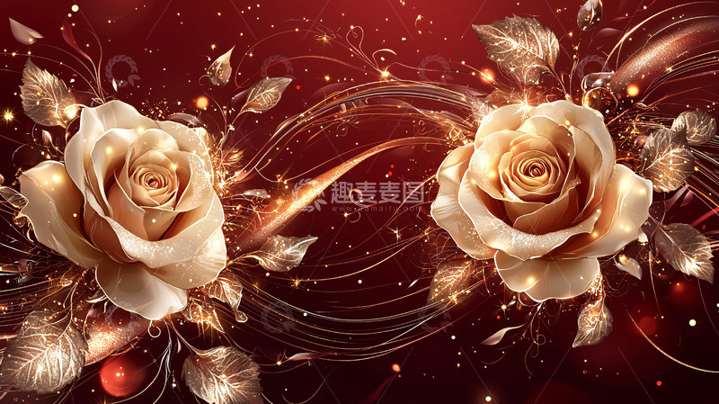 高清大图下载【趣麦麦图】金色玫瑰