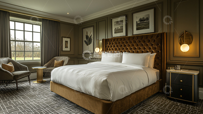 高清大图下载【趣麦麦图】奢华酒店卧室