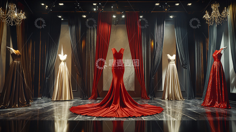 高清大图下载【趣麦麦图】红裙