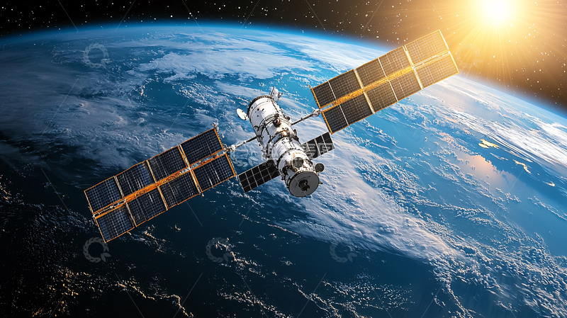 高清大图下载【趣麦麦图】地球轨道卫星