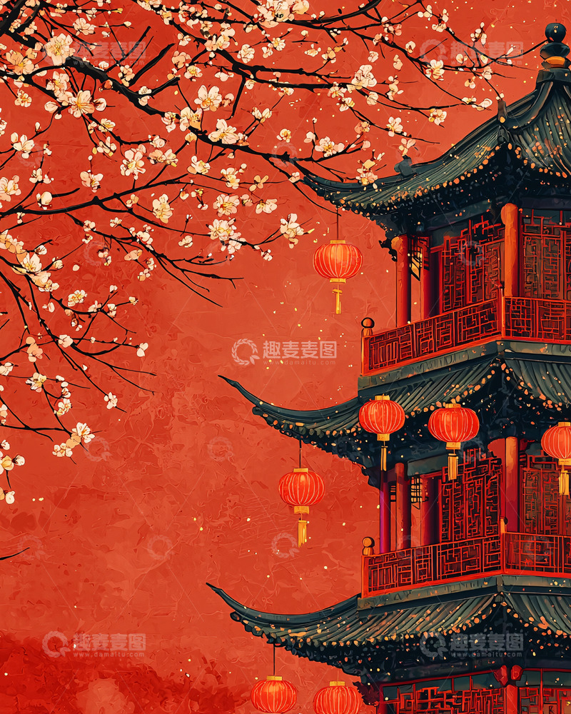 高清大图下载【趣麦麦图】中国风建筑