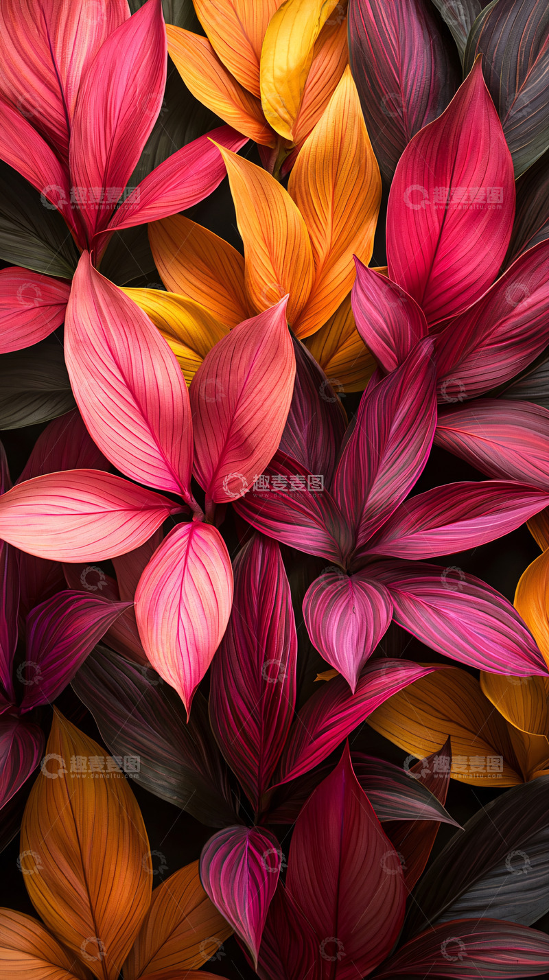 高清大图下载【趣麦麦图】鲜艳热带植物
