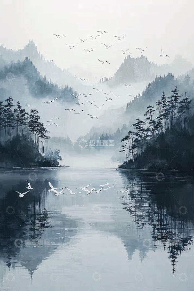 高清大图下载【趣麦麦图】水墨画