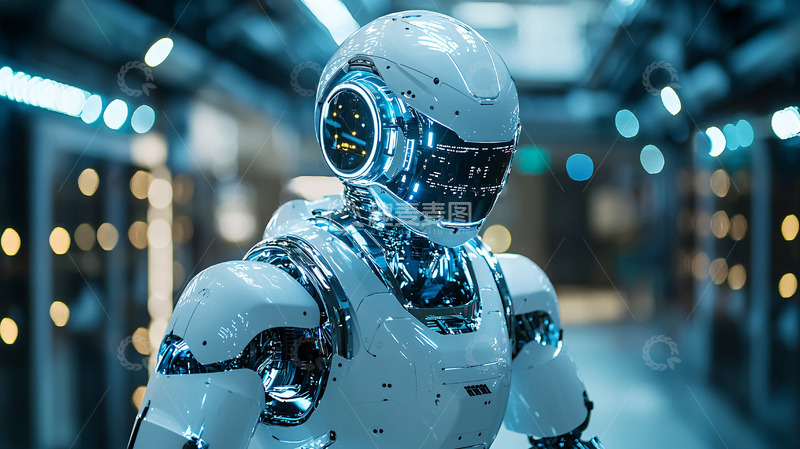 高清大图下载【趣麦麦图】未来科技感机器人