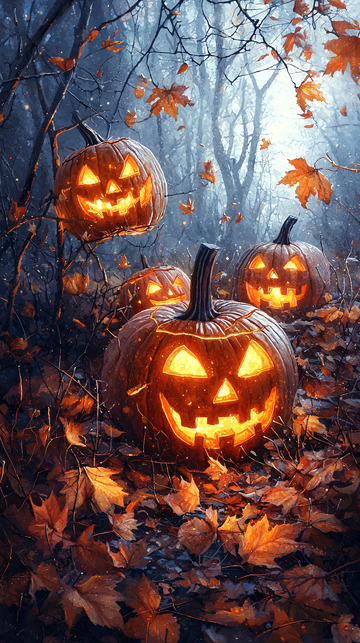 幽暗森林南瓜灯