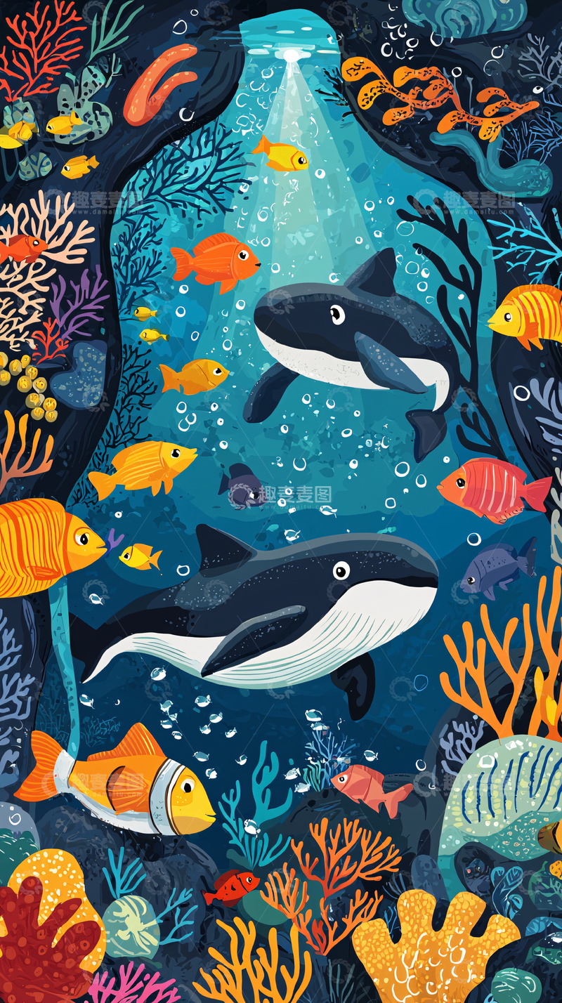 高清大图下载【趣麦麦图】海洋生物