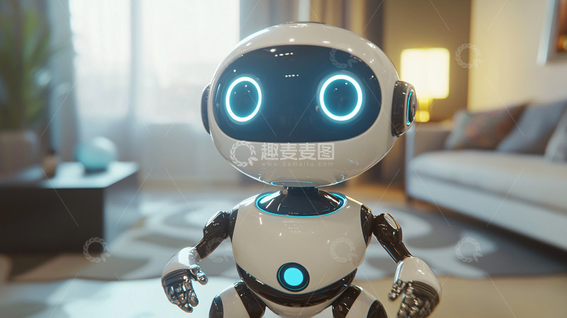 高清大图下载【趣麦麦图】家用智能机器人