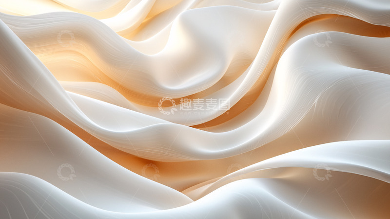 高清大图下载【趣麦麦图】米白色丝绸质感布料
