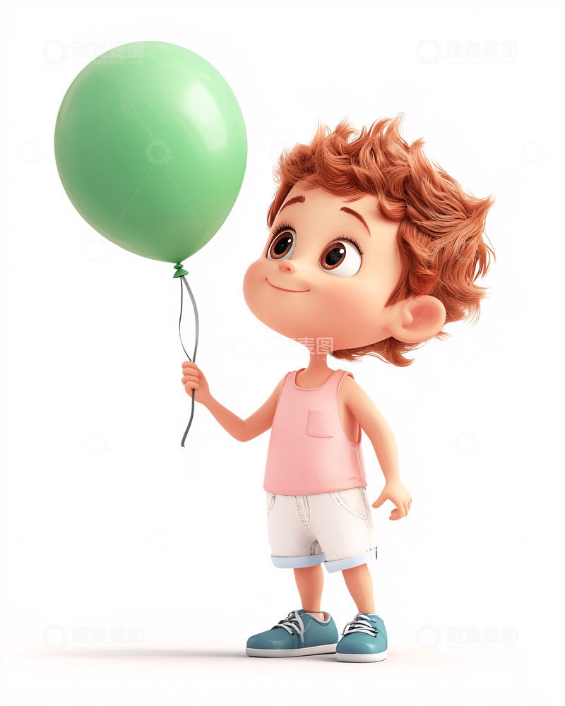 高清大图下载【趣麦麦图】卡通男孩