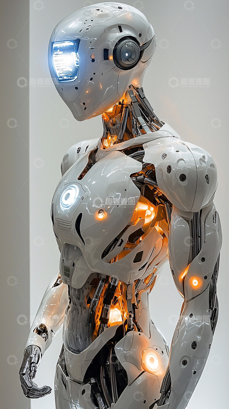 高清大图下载【趣麦麦图】未来感机器人