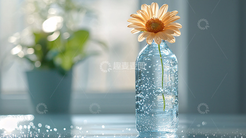高清大图下载【趣麦麦图】阳光下的雏菊瓶插