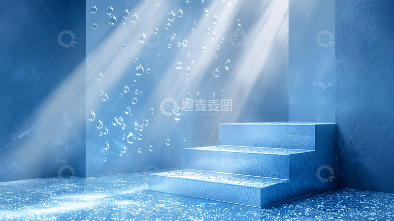 高清大图下载【趣麦麦图】蓝色梦幻背景