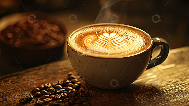 高清大图下载【趣麦麦图】咖啡拉花