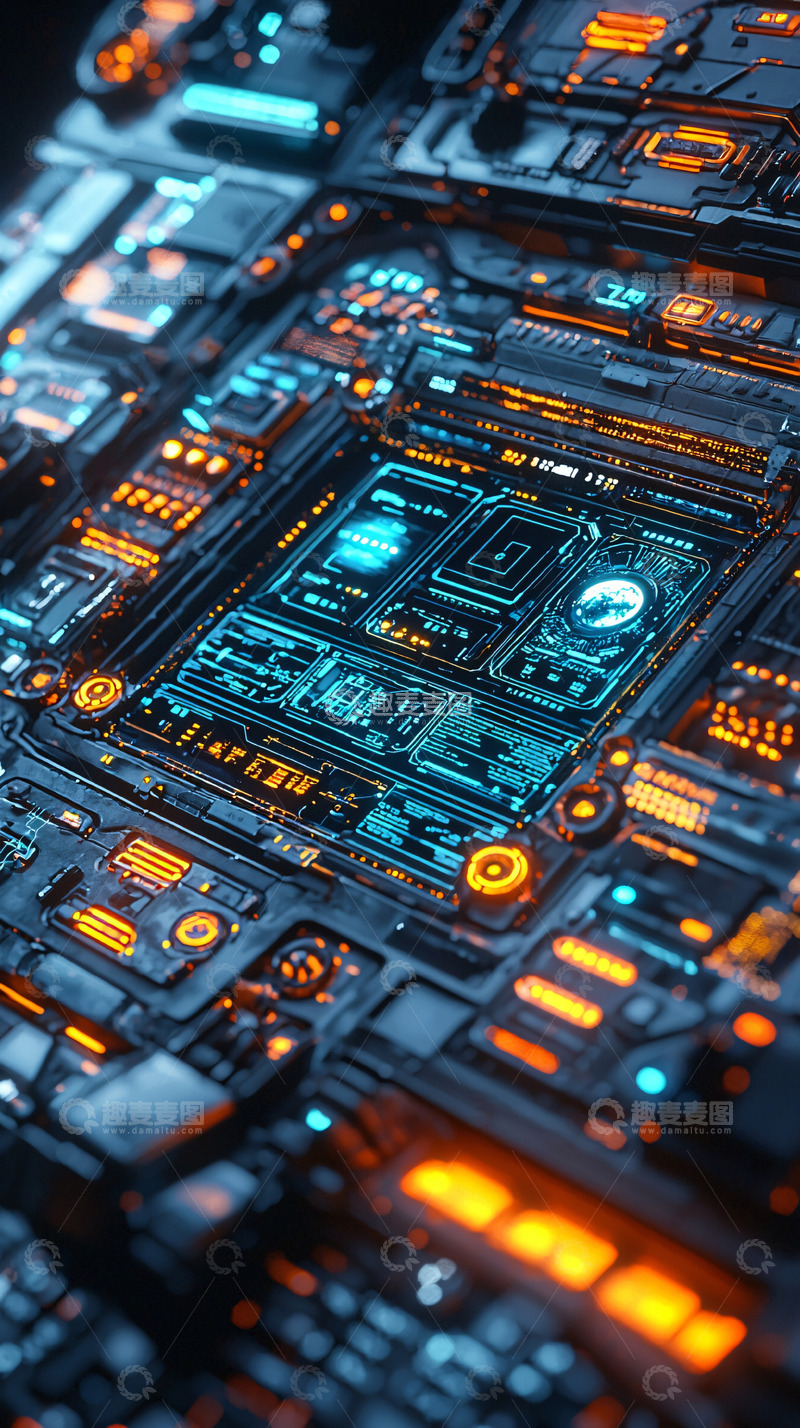 高清大图下载【趣麦麦图】复杂电路板细节特写