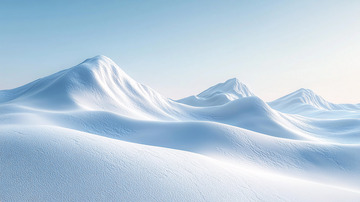 冰雪覆盖的山脉