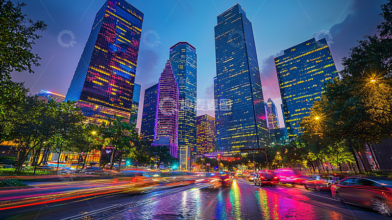 高清大图下载【趣麦麦图】夜景都市