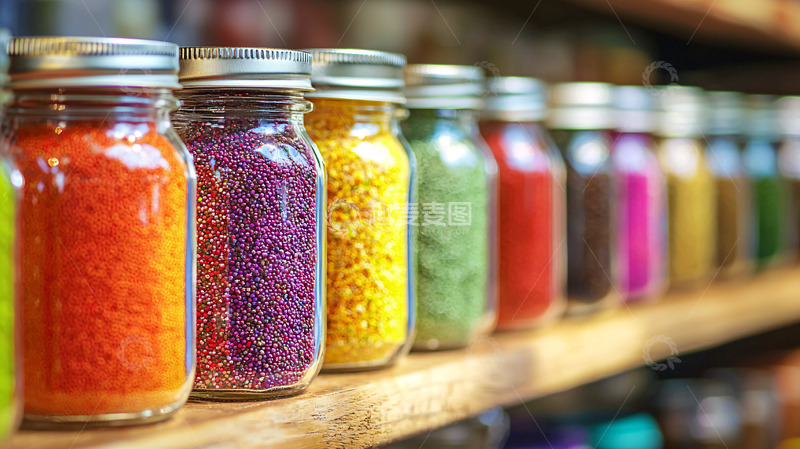 高清大图下载【趣麦麦图】彩色粉末