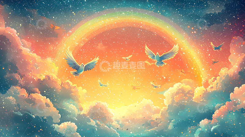 高清大图下载【趣麦麦图】-梦幻天空