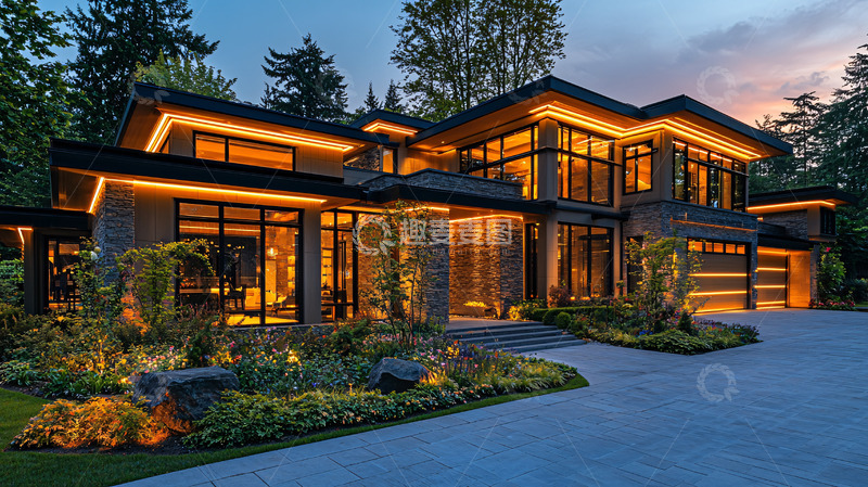 高清大图下载【趣麦麦图】现代风格别墅