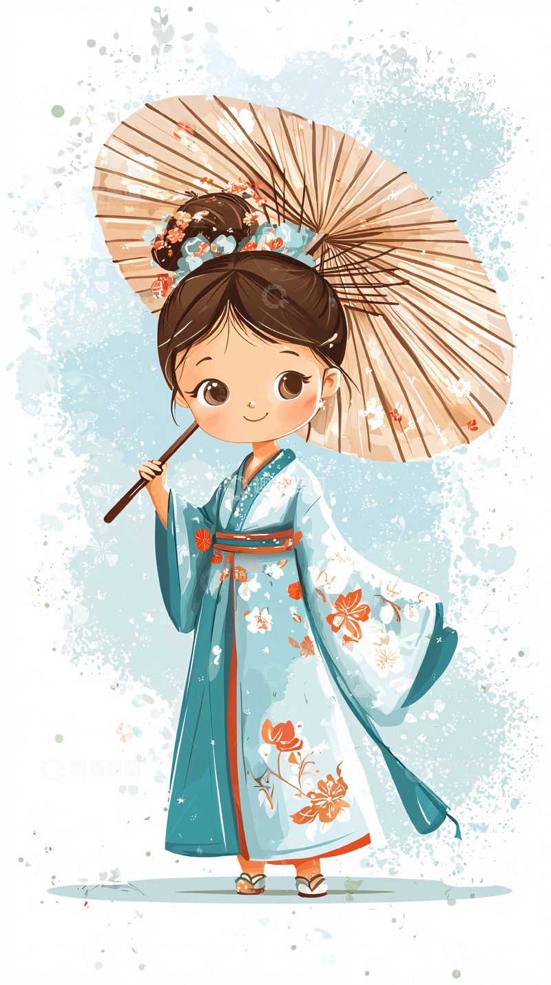 高清大图下载【趣麦麦图】和风少女