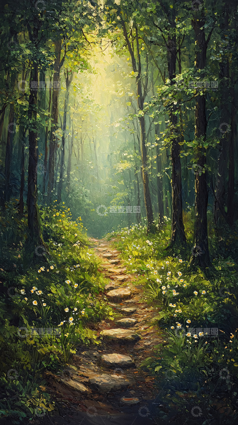 高清大图下载【趣麦麦图】森林小路