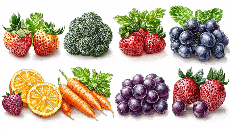 高清大图下载【趣麦麦图】新鲜水果蔬菜素材