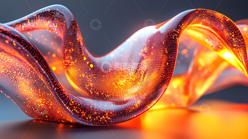 高清大图下载【趣麦麦图】流体火焰光影抽象