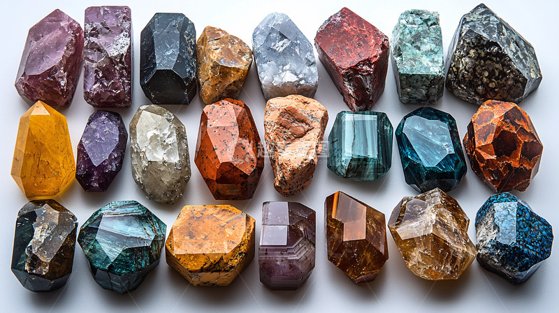高清大图下载【趣麦麦图】彩色宝石原石